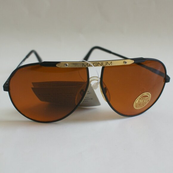 NWT TruVintage Classic Sports Aviator w/"Magnum" logo TruBluBlockerlens Sunglass - Picture 4 of 8